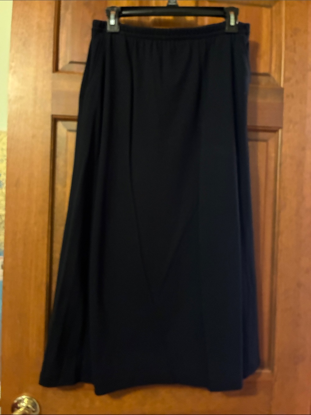 Lands' End Black Maxi Skirt